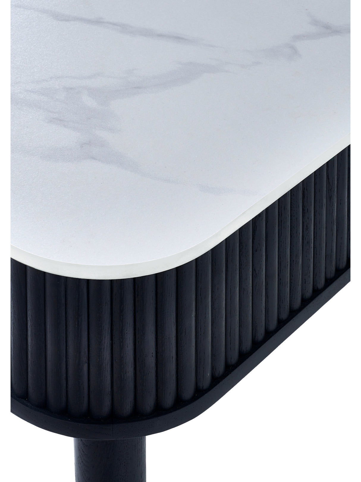 Louis Rectangular Stone Top 4-6 Seater Dining Table with 2 Drawers