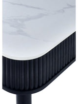 Louis Rectangular Stone Top 4-6 Seater Dining Table with 2 Drawers