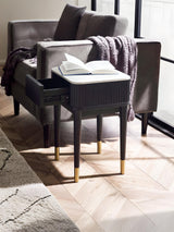 Louis Fluted 1 Drawer Side Table