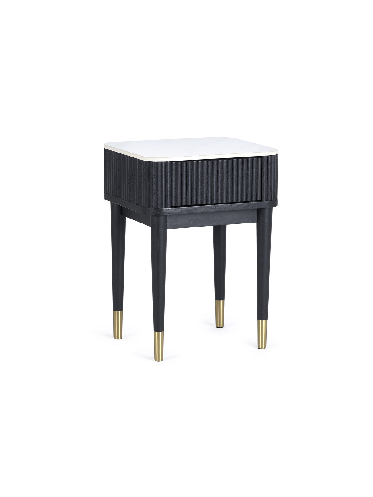 Louis Fluted 1 Drawer Side Table
