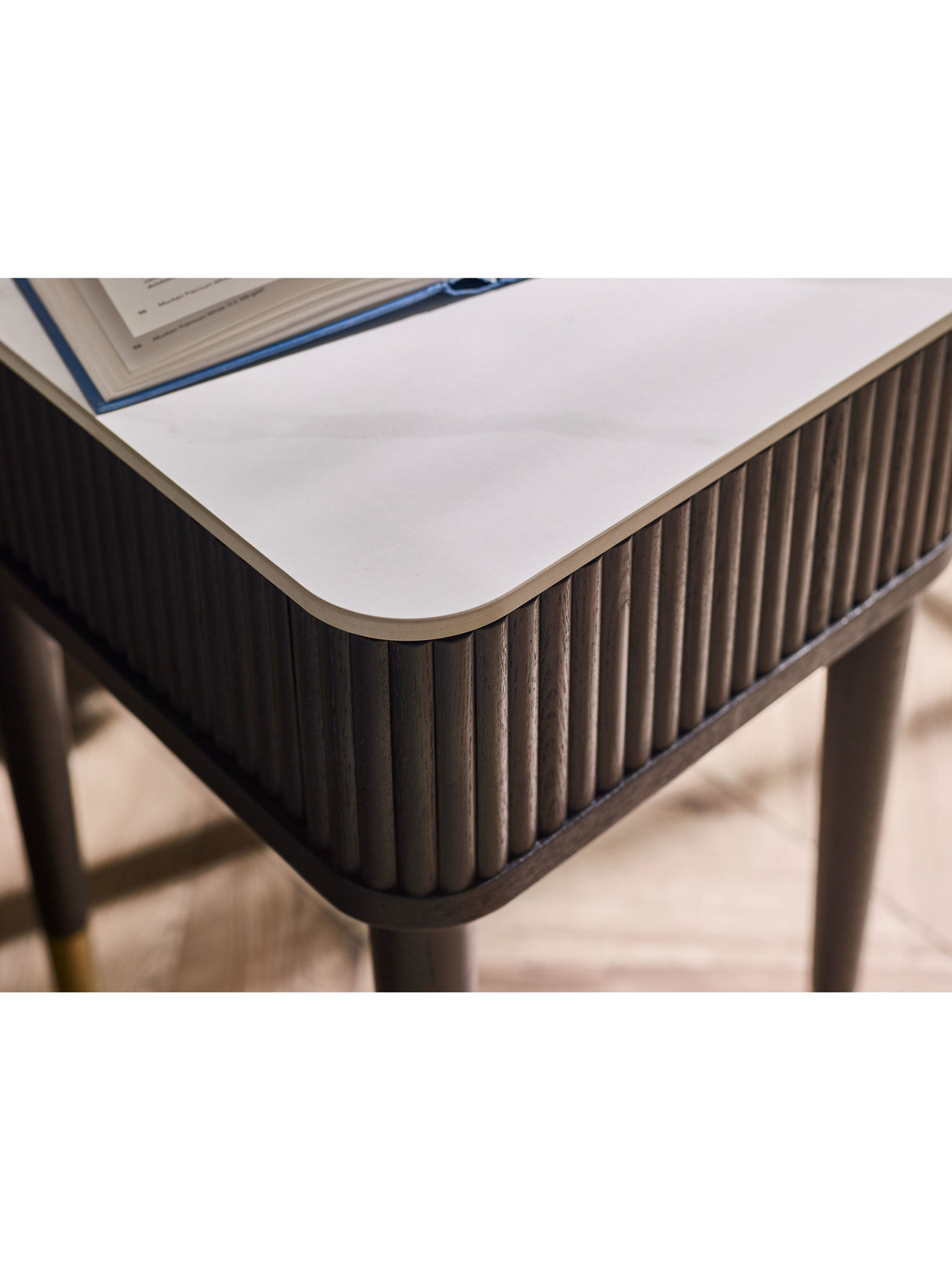 Louis Fluted 1 Drawer Side Table