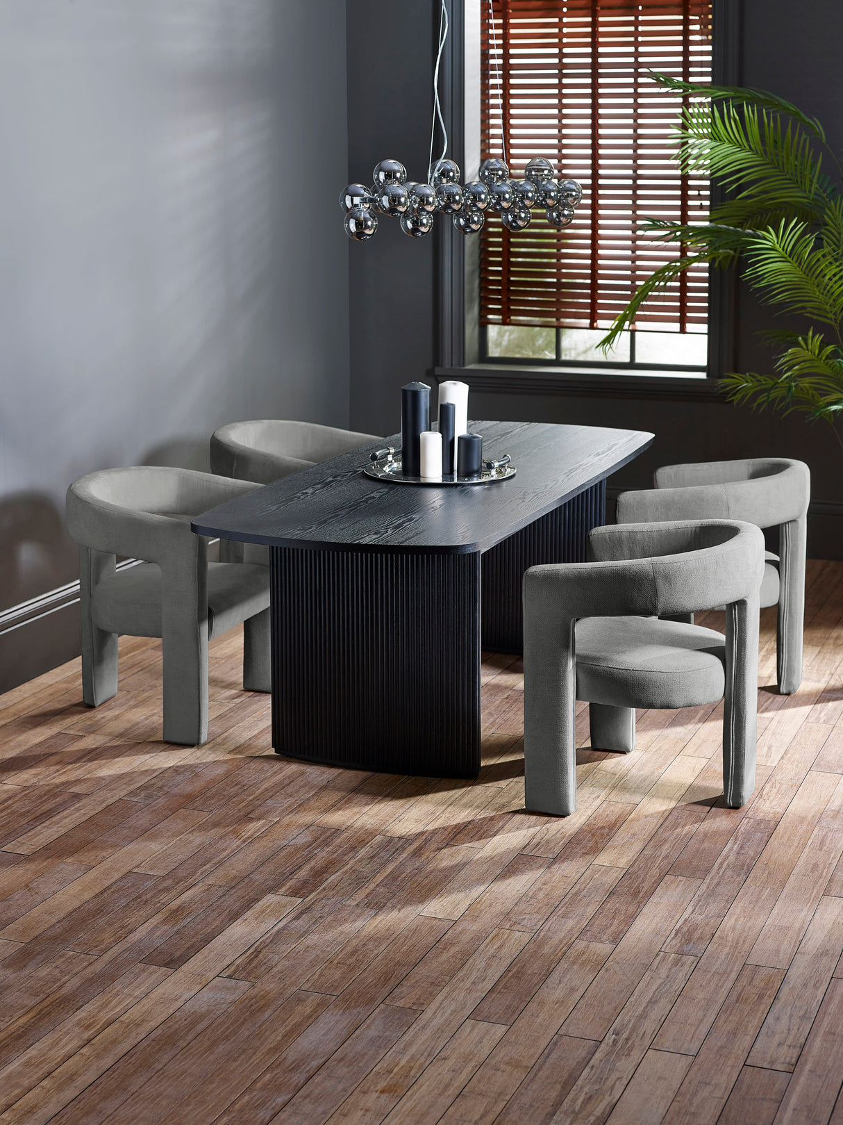 Louis Fluted Rectangular Extending 4-6 Seater Dining Table