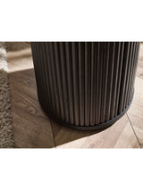 Louis Fluted Round Side Table with Cupboard