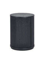 Louis Fluted Round Side Table with Cupboard