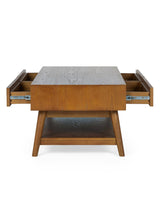 Lowry 2 Drawer Coffee Table with Shelf