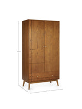 Lowry 2 Door 1 Drawer Wardrobe