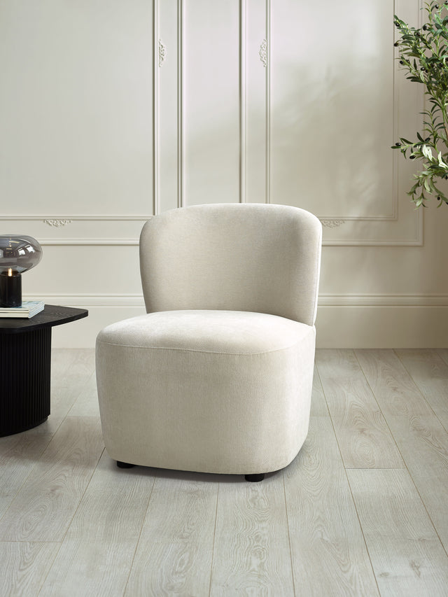 Lunetta Upholstered Armless Accent Chair