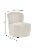 Lunetta Upholstered Armless Accent Chair