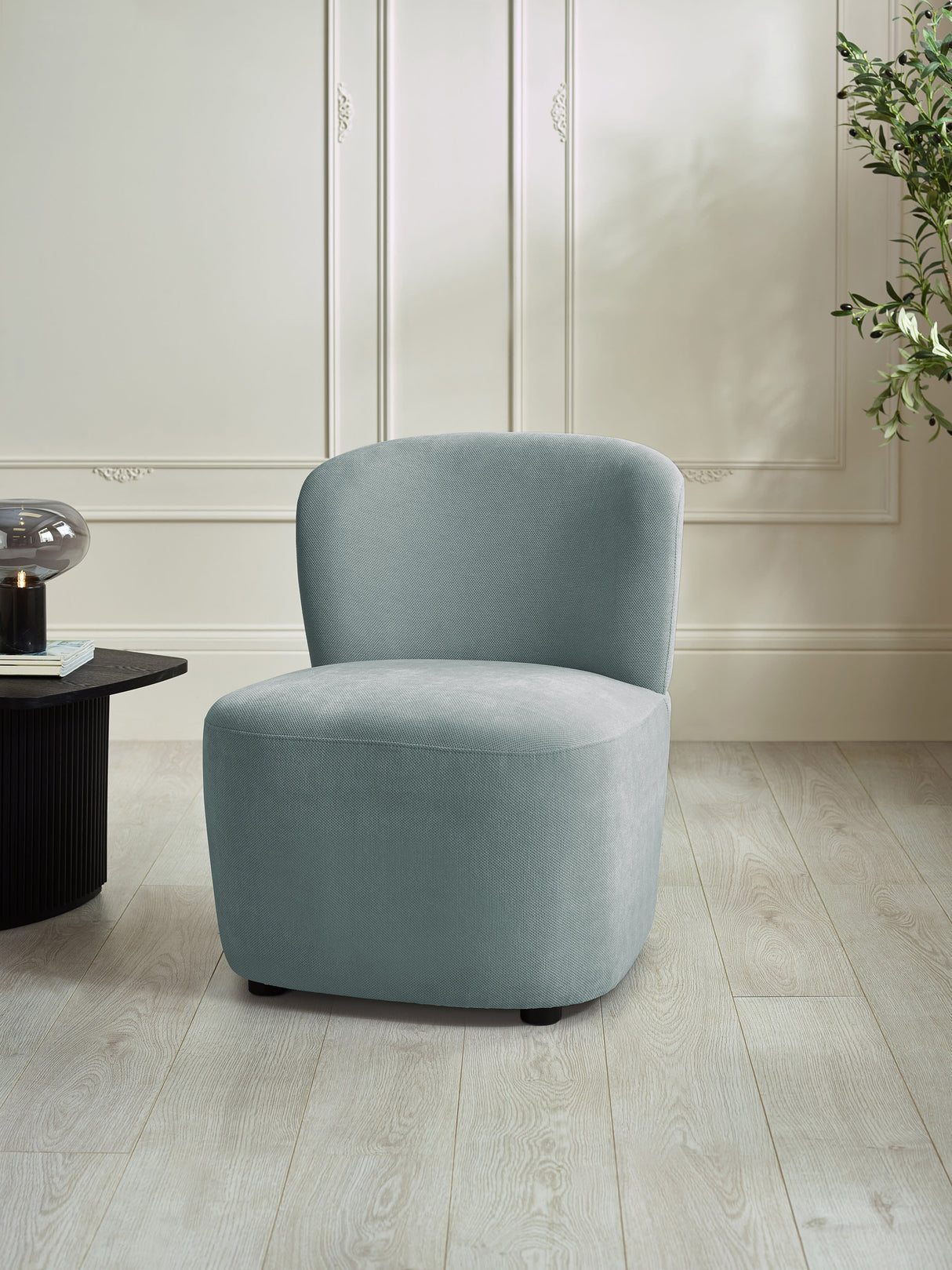 Lunetta Upholstered Armless Accent Chair
