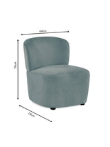 Lunetta Upholstered Armless Accent Chair