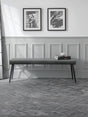 Luxe Diamond Quilted Upholstered 2 Seater Backless Bench