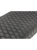 Luxe Diamond Quilted Upholstered 2 Seater Backless Bench