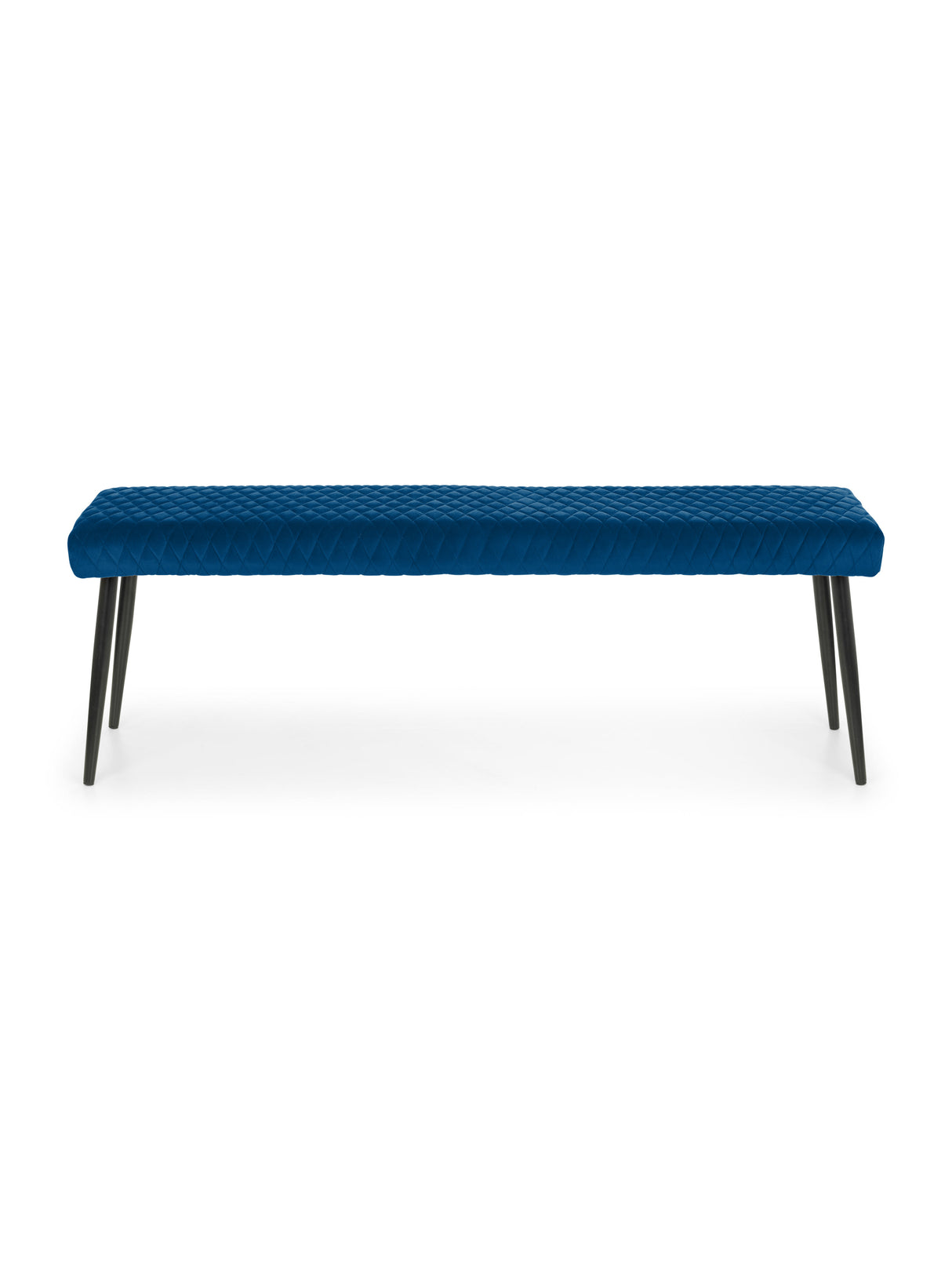 Luxe Diamond Quilted Upholstered 2 Seater Backless Bench