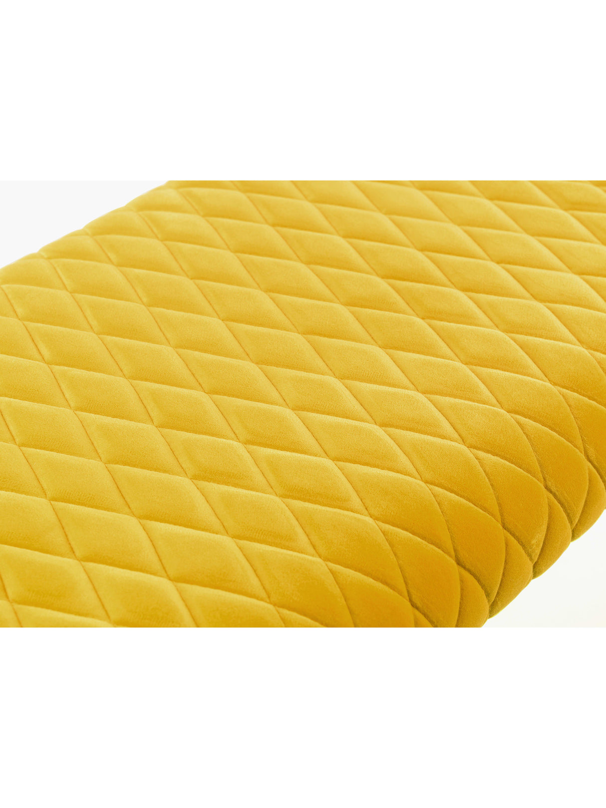 Luxe Diamond Quilted Upholstered 2 Seater Backless Bench