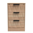 Las Vegas 3 Drawer Bedside Cabinet
