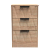 Las Vegas 3 Drawer Bedside Cabinet