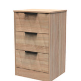 Las Vegas 3 Drawer Bedside Cabinet