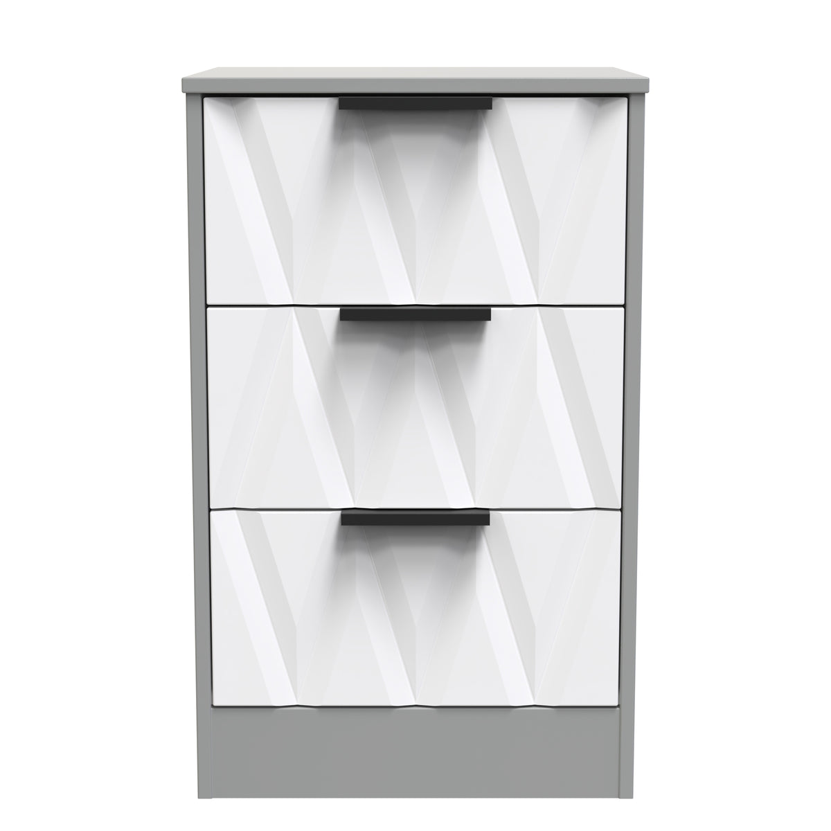Las Vegas 3 Drawer Bedside Cabinet
