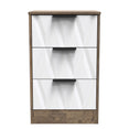 Las Vegas 3 Drawer Bedside Cabinet