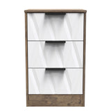 Las Vegas 3 Drawer Bedside Cabinet