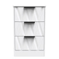 Las Vegas 3 Drawer Bedside Cabinet