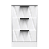 Las Vegas 3 Drawer Bedside Cabinet