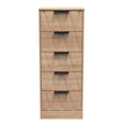 Las Vegas 5 Drawer Bedside Cabinet