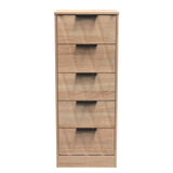 Las Vegas 5 Drawer Bedside Cabinet