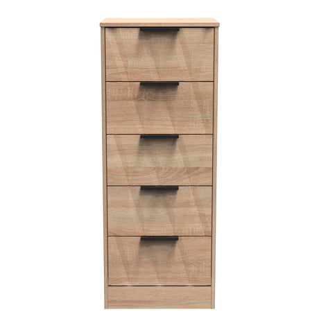 Las Vegas 5 Drawer Bedside Cabinet