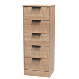 Las Vegas 5 Drawer Bedside Cabinet