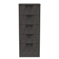 Las Vegas 5 Drawer Bedside Cabinet