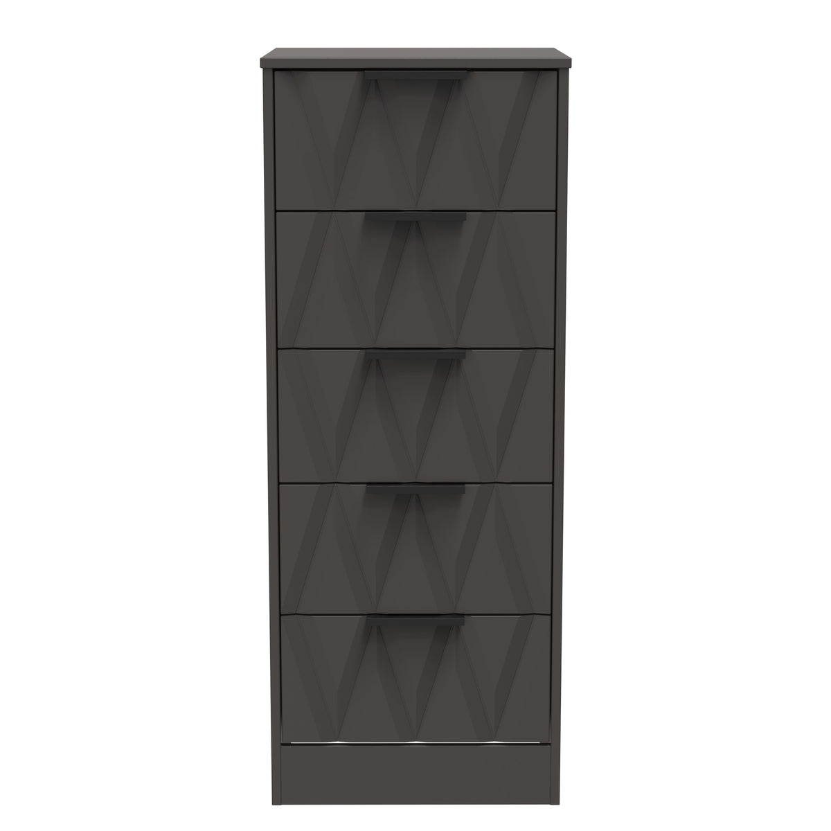 Las Vegas 5 Drawer Bedside Cabinet
