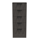 Las Vegas 5 Drawer Bedside Cabinet