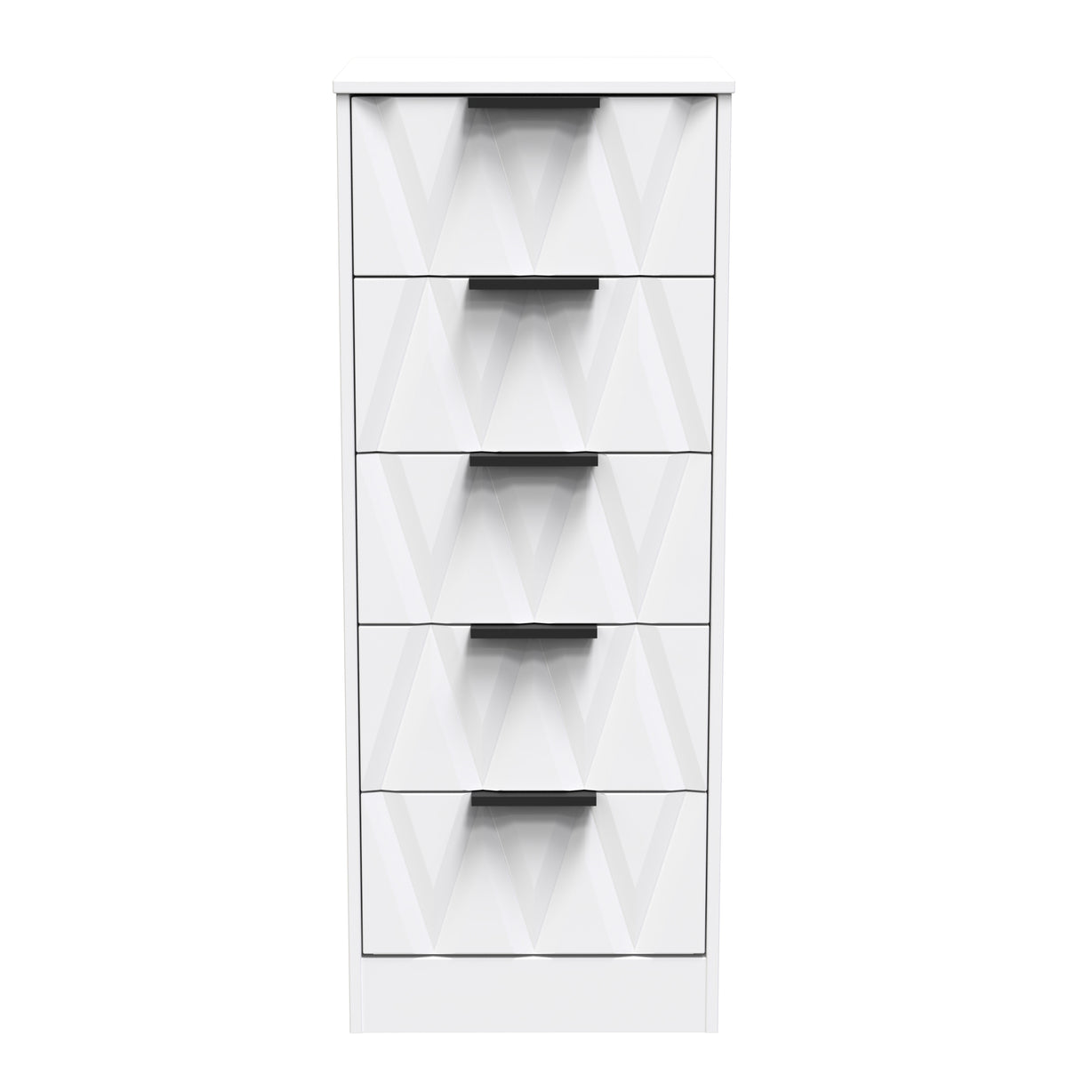 Las Vegas 5 Drawer Bedside Cabinet