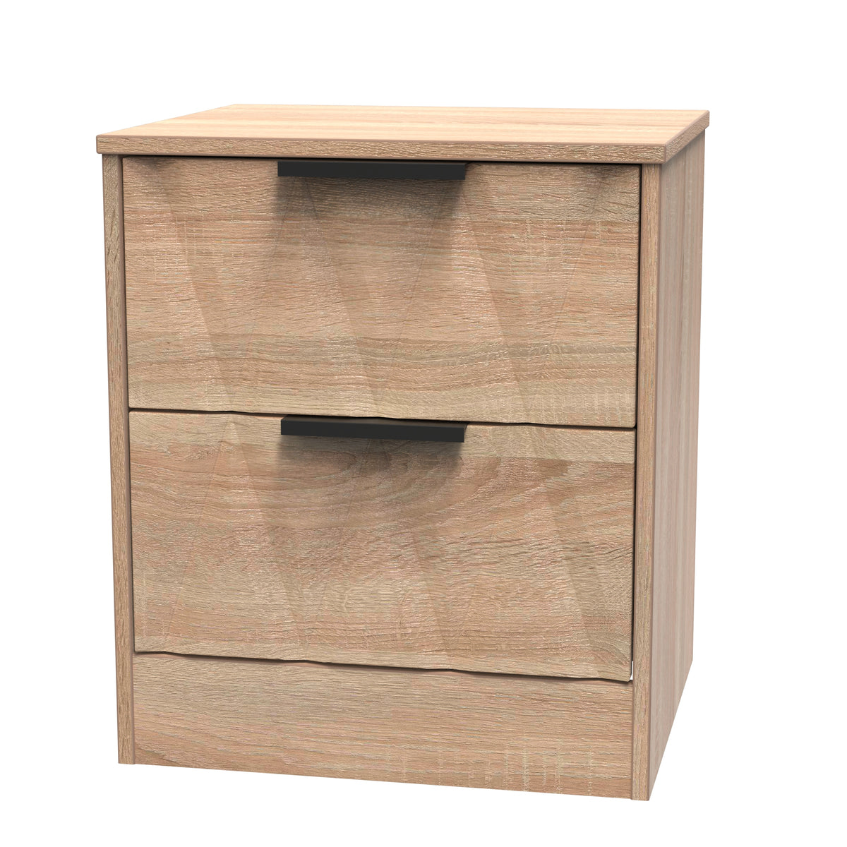 Las Vegas 2 Drawer Bedside Cabinet