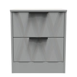 Las Vegas 2 Drawer Bedside Cabinet