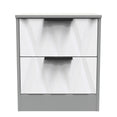 Las Vegas 2 Drawer Bedside Cabinet