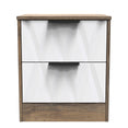 Las Vegas 2 Drawer Bedside Cabinet