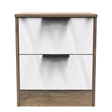 Las Vegas 2 Drawer Bedside Cabinet