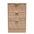 Las Vegas 3 Drawer Bedside Cabinet