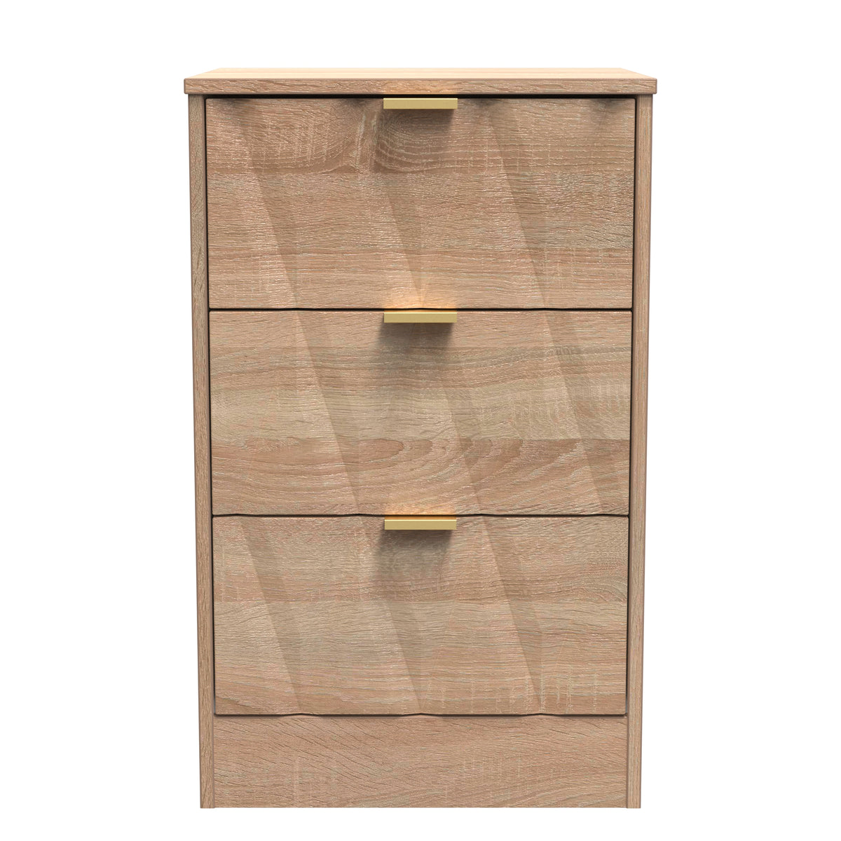 Las Vegas 3 Drawer Bedside Cabinet