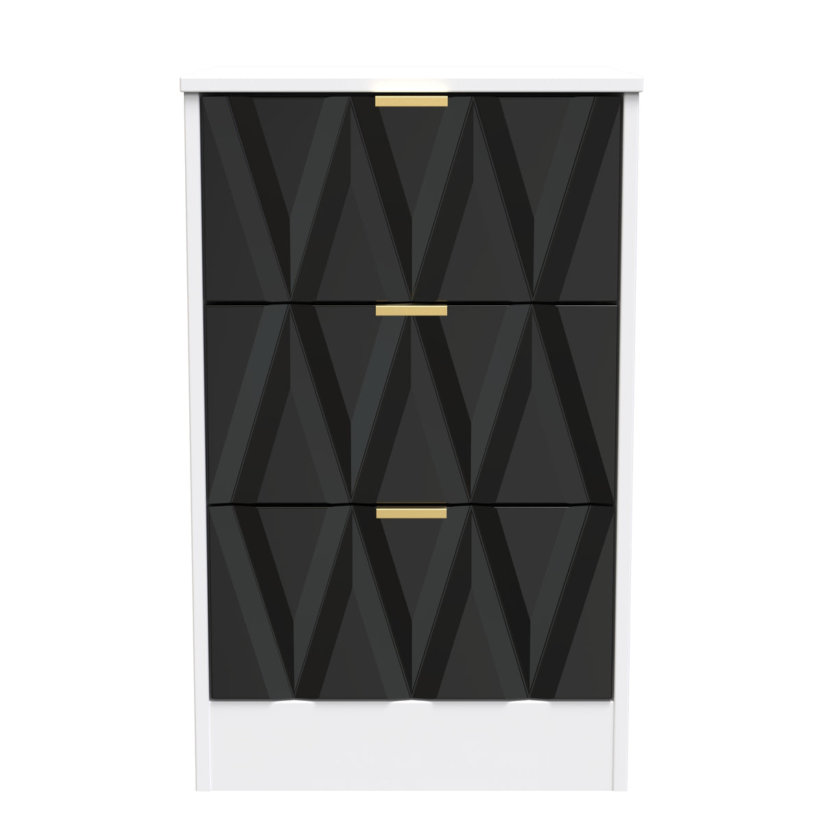 Las Vegas 3 Drawer Bedside Cabinet