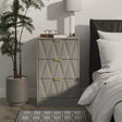 Las Vegas 3 Drawer Bedside Cabinet