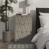 Las Vegas 3 Drawer Bedside Cabinet