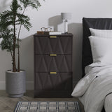 Las Vegas 3 Drawer Bedside Cabinet
