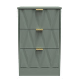 Las Vegas 3 Drawer Bedside Cabinet