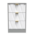 Las Vegas 3 Drawer Bedside Cabinet