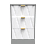 Las Vegas 3 Drawer Bedside Cabinet