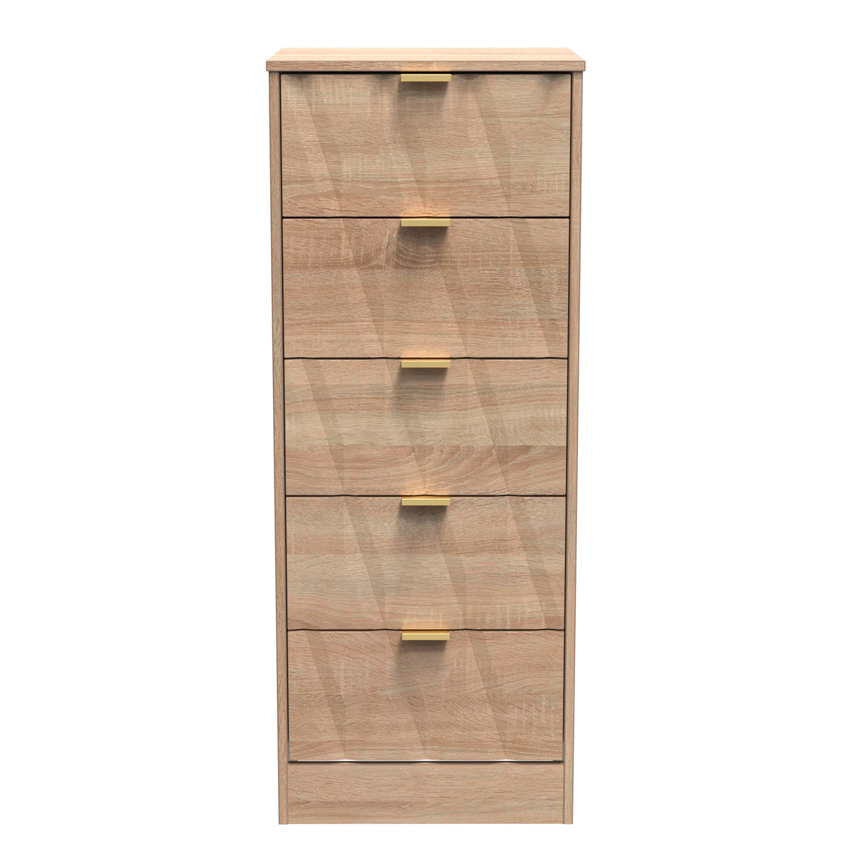 Las Vegas 5 Drawer Bedside Cabinet