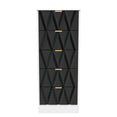 Las Vegas 5 Drawer Bedside Cabinet